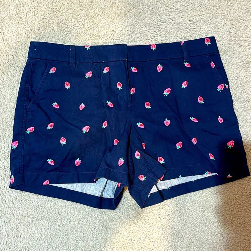 J. Crew Strawberry Shorts